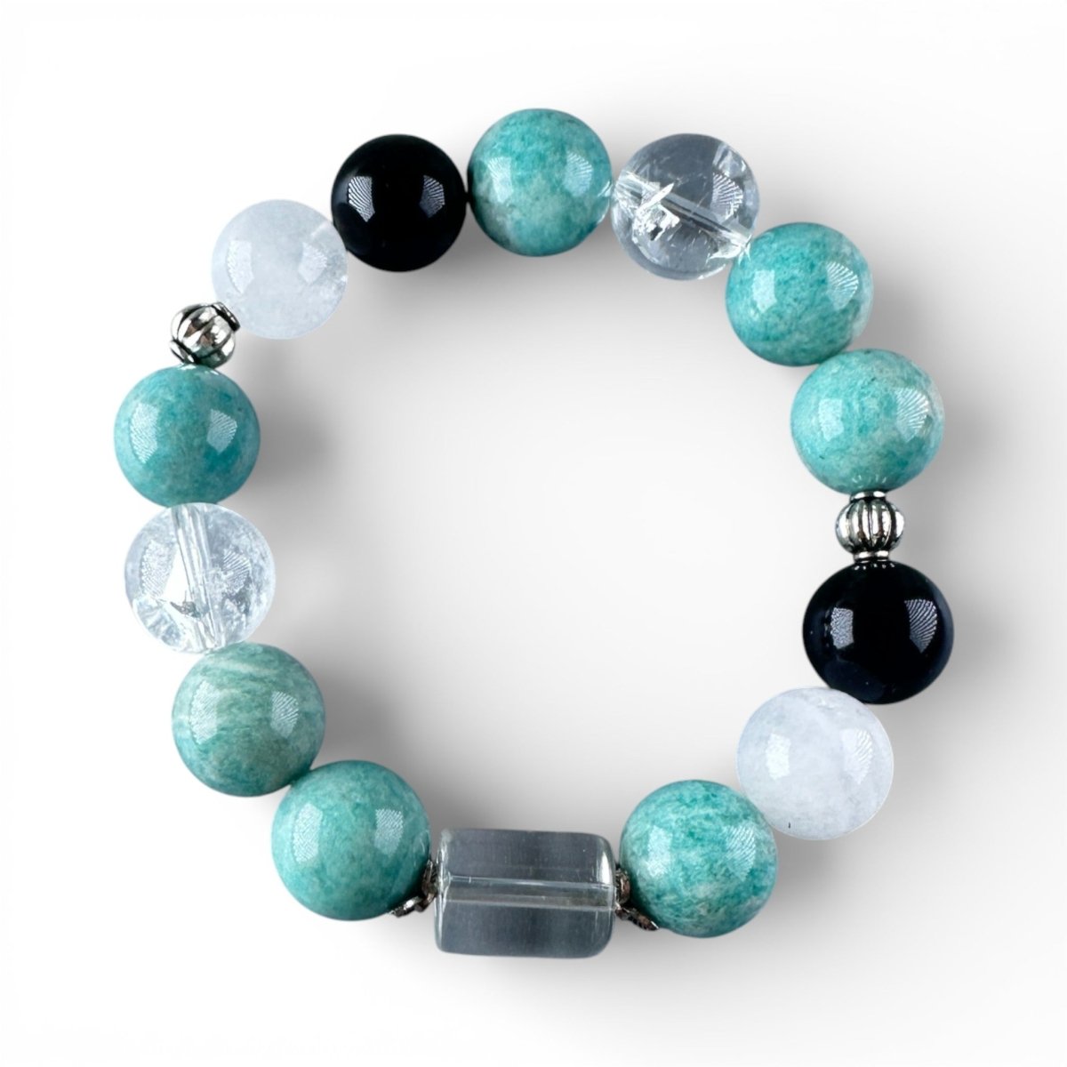 natural-amazonite-gold-sheen-obsidian-bracelet-celestial-flow-expression