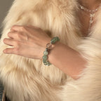 wearing-green-strawberry-quartz-bracelet-for-emotional-healing