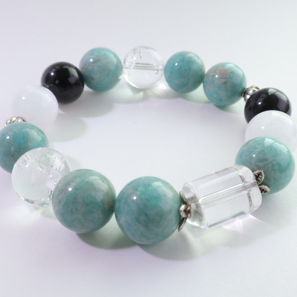 natural-amazonite-gold-sheen-obsidian-bracelet-celestial-flow-expression